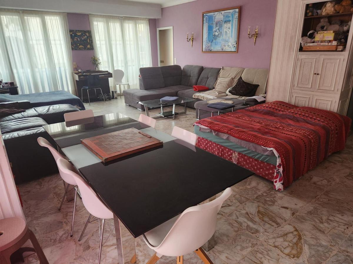 Big Apart 140M2 5Min Walk To Beach Sea &Promenade 3 Double Rooms,Big Living Room 42M2, 3 Showers,9 Beds, Free Parking ニース エクステリア 写真