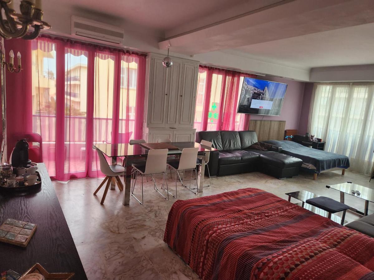 Big Apart 140M2 5Min Walk To Beach Sea &Promenade 3 Double Rooms,Big Living Room 42M2, 3 Showers,9 Beds, Free Parking ニース エクステリア 写真
